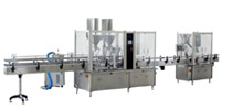 顆粒醬狀灌裝機(jī) 粉末灌裝旋蓋流水線(xiàn)